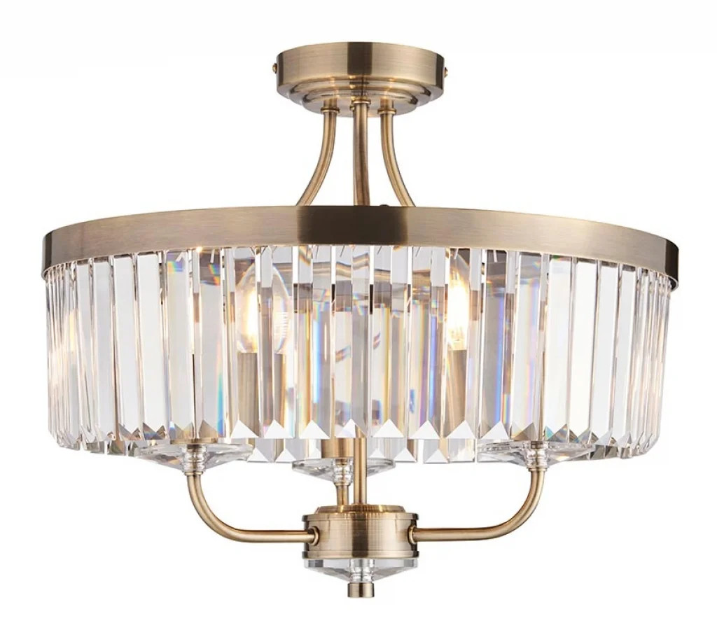 Garibaldi Light (antique brass, semi flush) RRP £210 - Image 2