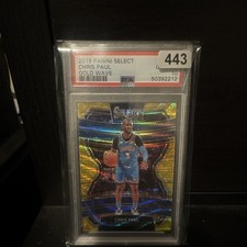 Panini Select 2019-20 Chris Paul #28 Concourse Gold Wave Prizm PSA 10 OKC