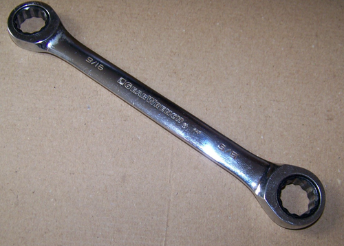 GearWrench 8" 12 punti SAE doppia chiave a cricchetto - 9/16" e 5/8" - Foto 2 di 4