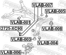 Für FEBEST 2725-XC90 REAR TIE ROD VOLVO XC90 2003-
