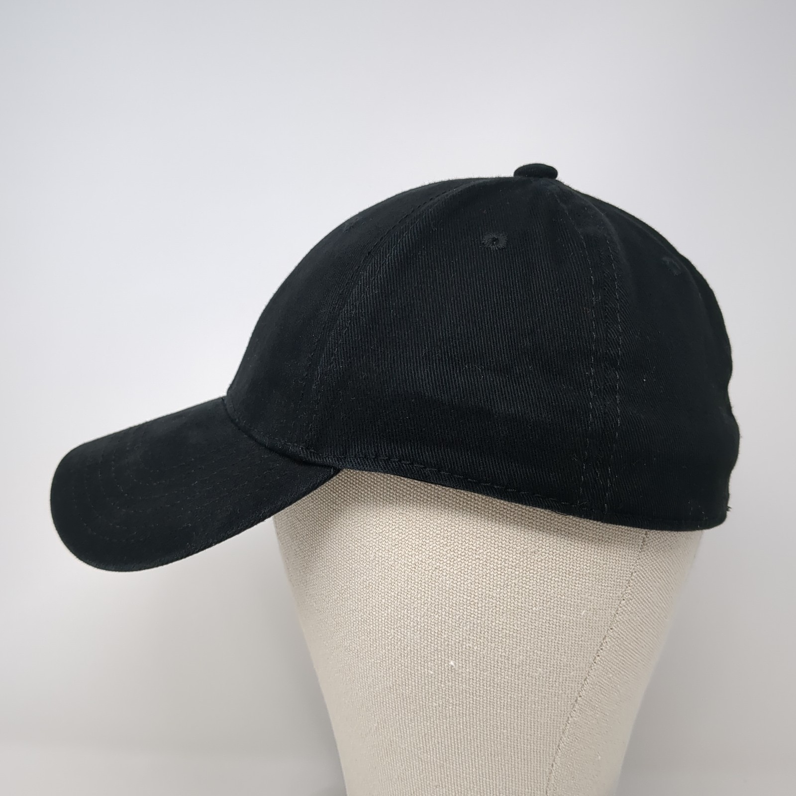 Otto Flex Fitted Baseball Hat Solid Black XL Vent… - image 3