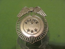 Kids Play Metal Police Badge Pin
