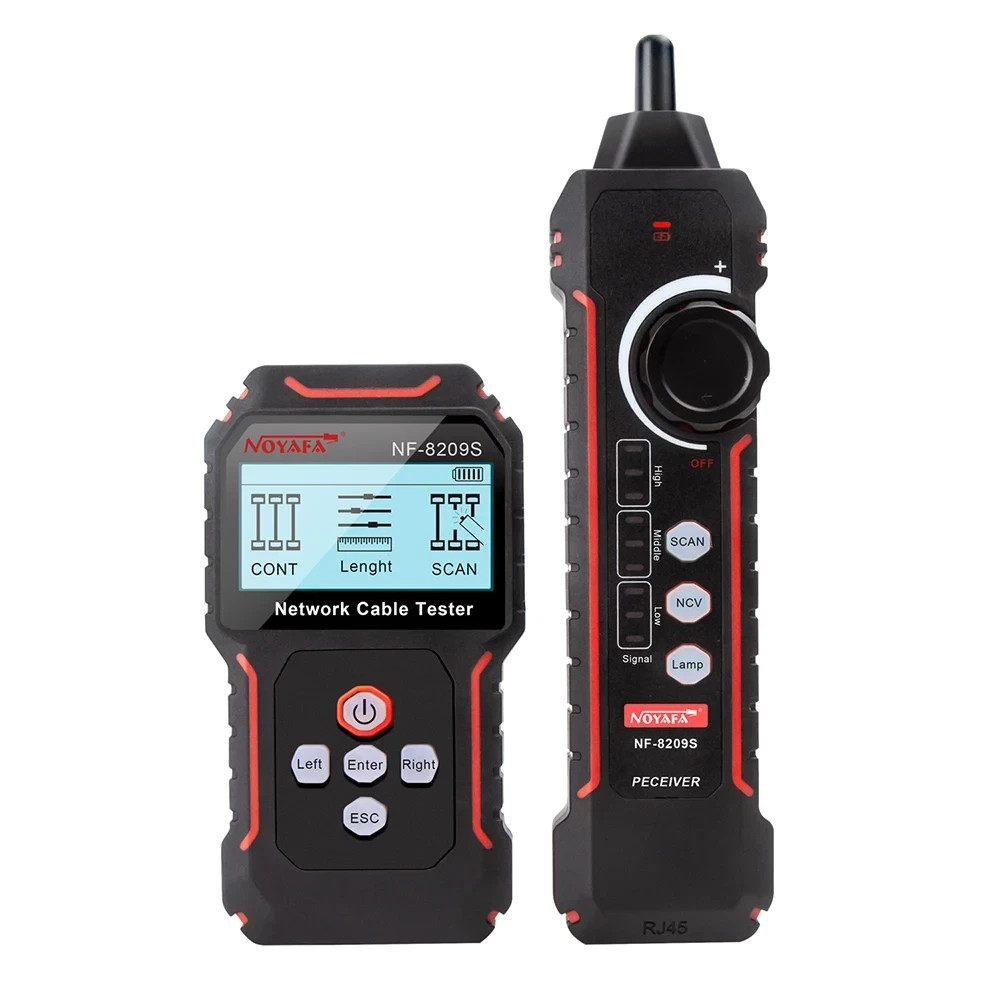 Network Cable Tracker  NF-8209S Lan Measure Tester Network Tools LCD Display Mea