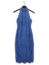 Karen Millen Bodycon Midi Dress UK8 in Blue