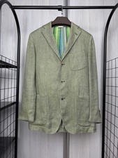 Lardini Pure Linen Multicolor Striped lining 3 button blazer