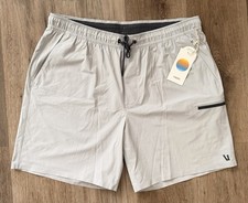 Vuori Grafton Short Unlined 7" Men's Sky Grey Sz XL  V3035  Athletic NWT