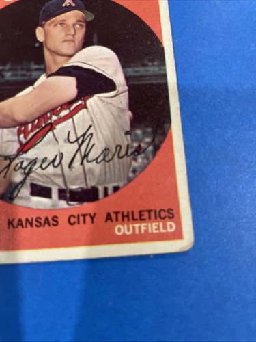 1959 Topps Roger Maris #202 Baseball Card (White Back, 2nd Year Card) READ - Picture 7 of 24