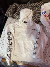 Amiri White Hoodie Small