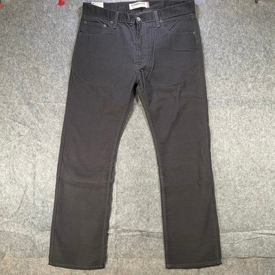 Levis 505 Corduroy Pants Men 36x32 Black Regular Straight