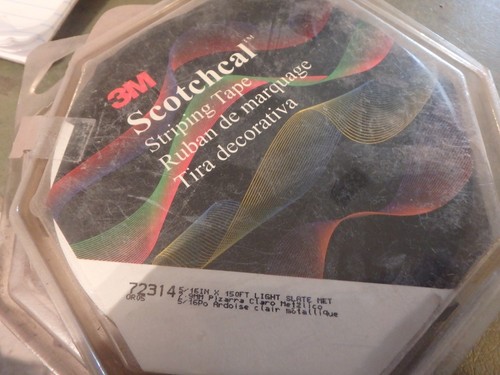 4E- NOS SCOTCHCAL striping tape-#72314- 5/16" X 150 ft. light slate met