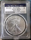 2023 American Eagle Silver Dollar  1 oz 999 Fine Silver -PCGS - MS 70 1st Strike