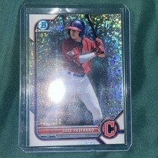 2022 Bowman Jose Pastrano 1st Speckle Refractor #/299  Cleveland Guardians