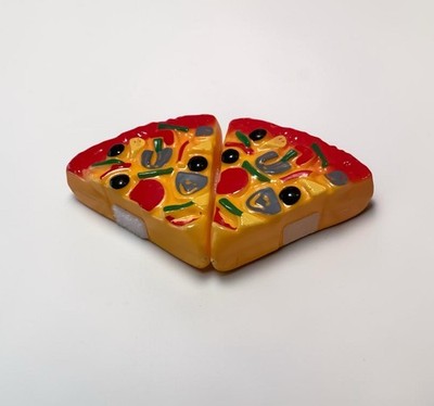 Pretend Kitchen Play Food Two Pizza Slices Stick Together