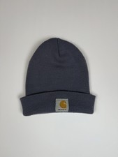 Carhartt Beanie Winter Hat Light Gray Knit F11 Made In USA