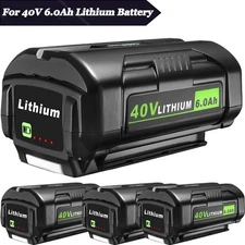 1-4Pack 40V 6.0Ah Battery for Ryobi 40 Volt Lithium Ion OP4050 OP40602 OP4040