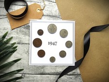 1947 Mounted Presentation Gift Coin Set