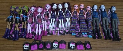 3 Sets of Monster High Maul Monsteristas UNBOXED - IMPERFECT BODY & PAINTING