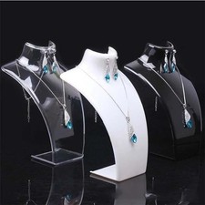 Acrylic Jewelry Display Mannequin Necklace Pendant Stand