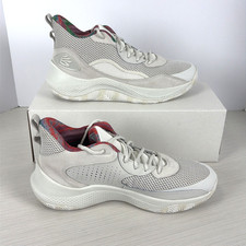 Under Armour Curry 3Z 24 SDE Basketball Shoes Men 10 White Sneaker 3028191-114