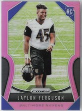 2019 Panini Prizm #379 Jaylon Ferguson Pink