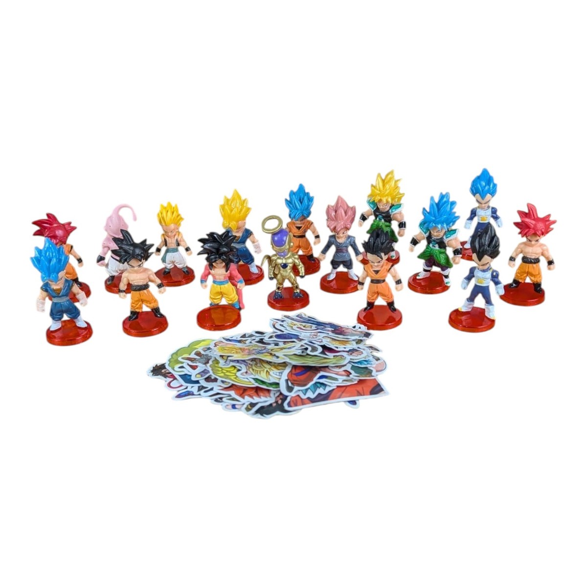 Dragon Ball Z Toys Mini Figures Set of 16 with Stickers (50) | eBay