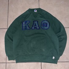 Green KAO Vintage Russell Athletics Crewneck Made In USA Size XL Women’s