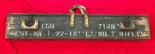 British Lee Enfield Training Rifle MK1 No 7 22 LR Transit Chest SMLE Post WWII