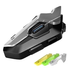 T5 Motorcycle Helmet Bluetooth Headset Intercom 2-Way 1000m Communication +Shell