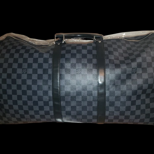 LOUIS VUITTON（LV） Louis Vuitton Keepall Bandouliere Duffle 55 Black Canvas