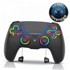 NEVORK Wireless Controller for PS5 Console and PC, Hall Effect Joysticks and