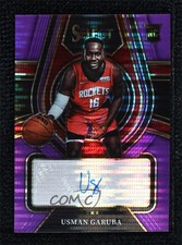 2021-22 Panini Select FOTL Neon Purple Pulsar Prizm 3/15 Usman Garuba Auto 0rr4