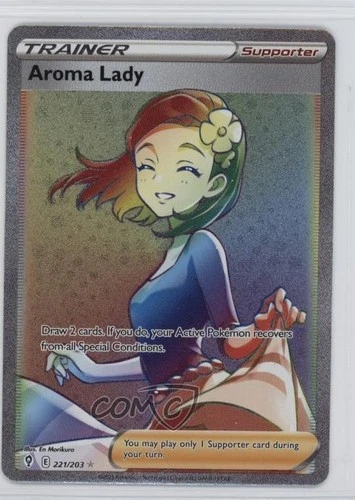 Secret - Aroma Lady Pokémon Sword & Shield Evolving Skies #221