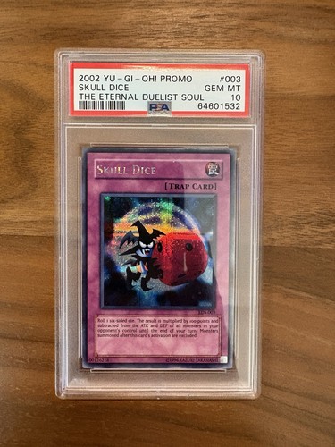 2002 YU-GI-OH! THE ETERNAL DUELIST SOUL PROMO #003 SKULL DICE PSA 10