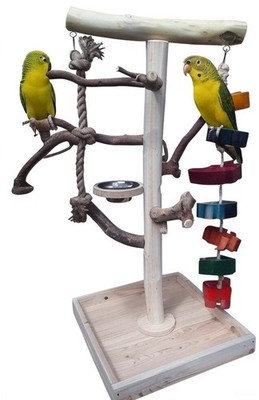 Kletterbaum ''Kiwi'' - Freisitz für Vögel 80cm Spielplatz Sittiche Finken