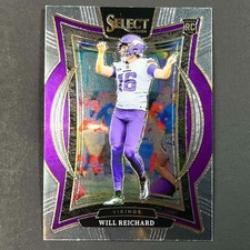 Will Reichard 2024 Panini Select Concourse #21 Minnesota Vikings (RC) 🏈Football