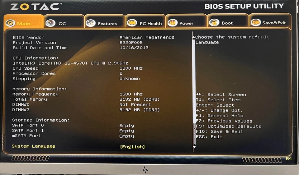 Zotac ZBox Mini PC ZBOX-ID92 Desktop i5-4570T 8GB RAM No HDD Boots To Bios No OS - Image 2 of 4