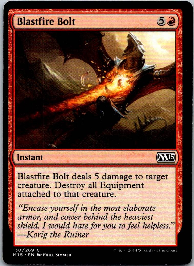 Blastfire Bolt C 130 Magic 2015 (M15) NM