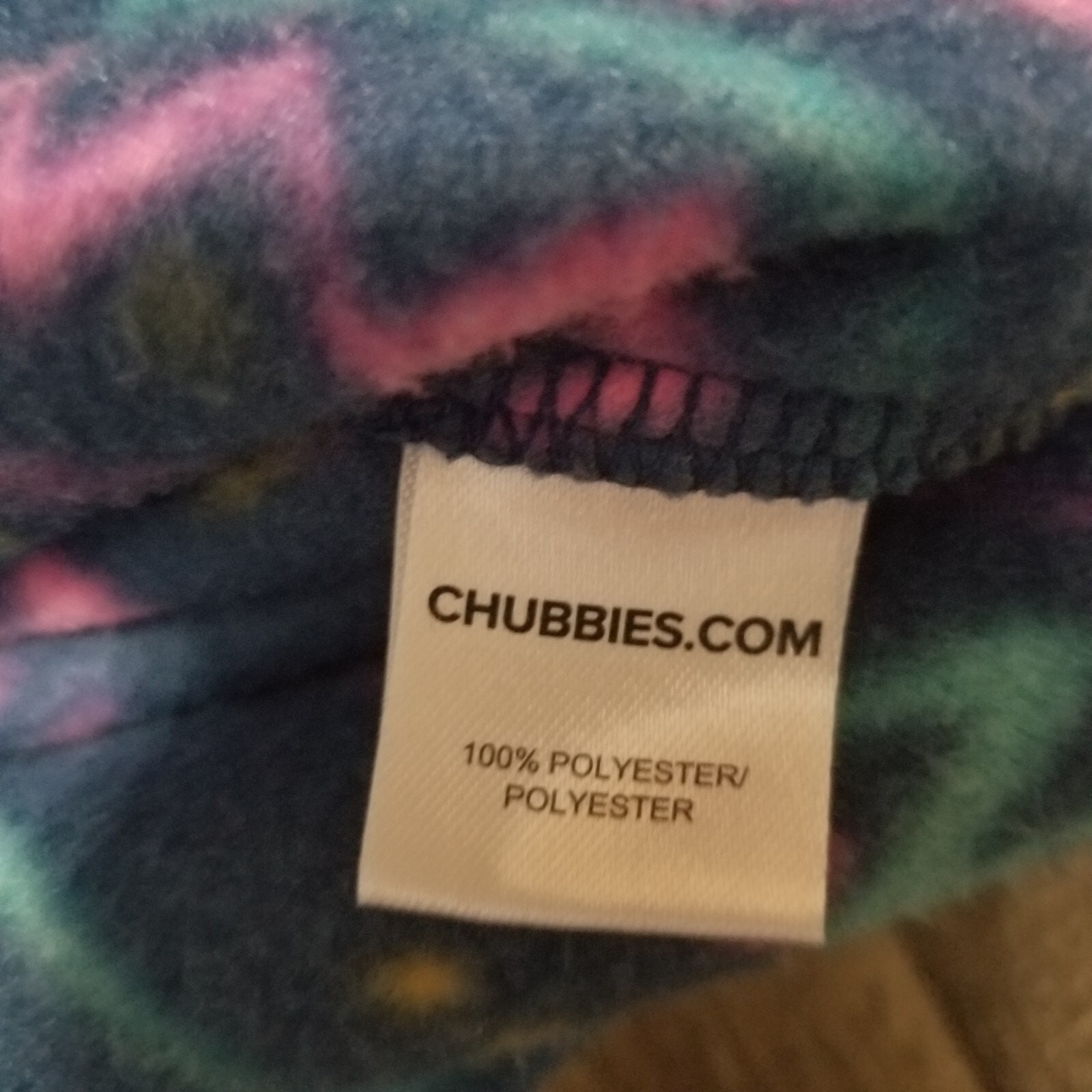 Chubbies Jacket Size Medium Blue Multicolor Patte… - image 11
