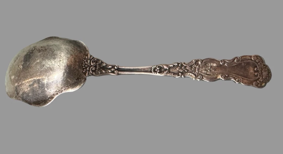 Vintage Gorham Sterling Silver Sugar Shell Spoon Imperial Chrysanthemum - Image 2 of 4