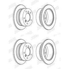 2X JURID DISQUES DE FREIN ARRIÈRE 258Mm PLEIN ADAPTÉ POUR MERCEDES-BENZ G-CLASS