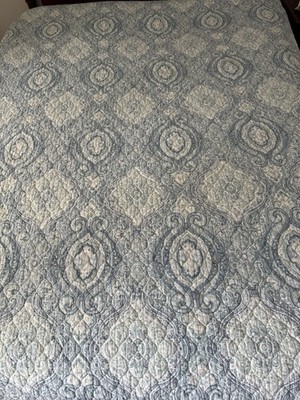 Tommy Bahama Turtle Cove Quilt Blue Queen 86x87 