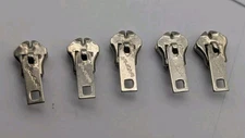 Vintage Lot Of 5 Waldes Silver Color Zipper Pull Pulls Tab Puller USA 31Z READ 