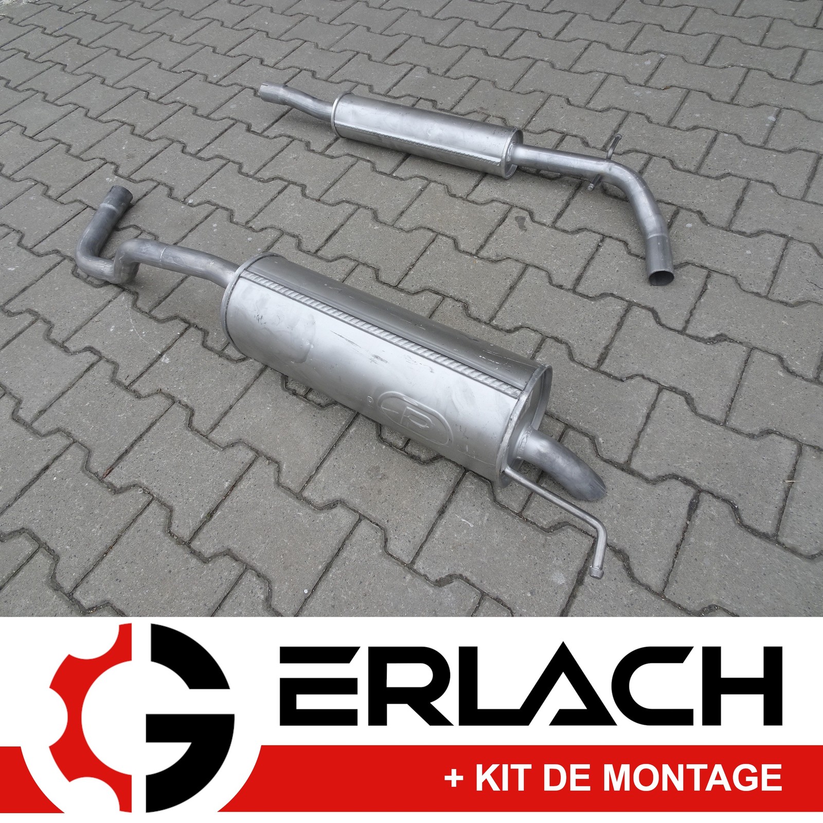 Silencieux échappement Skoda Roomster Praktik 1.4 anti vibration en acier