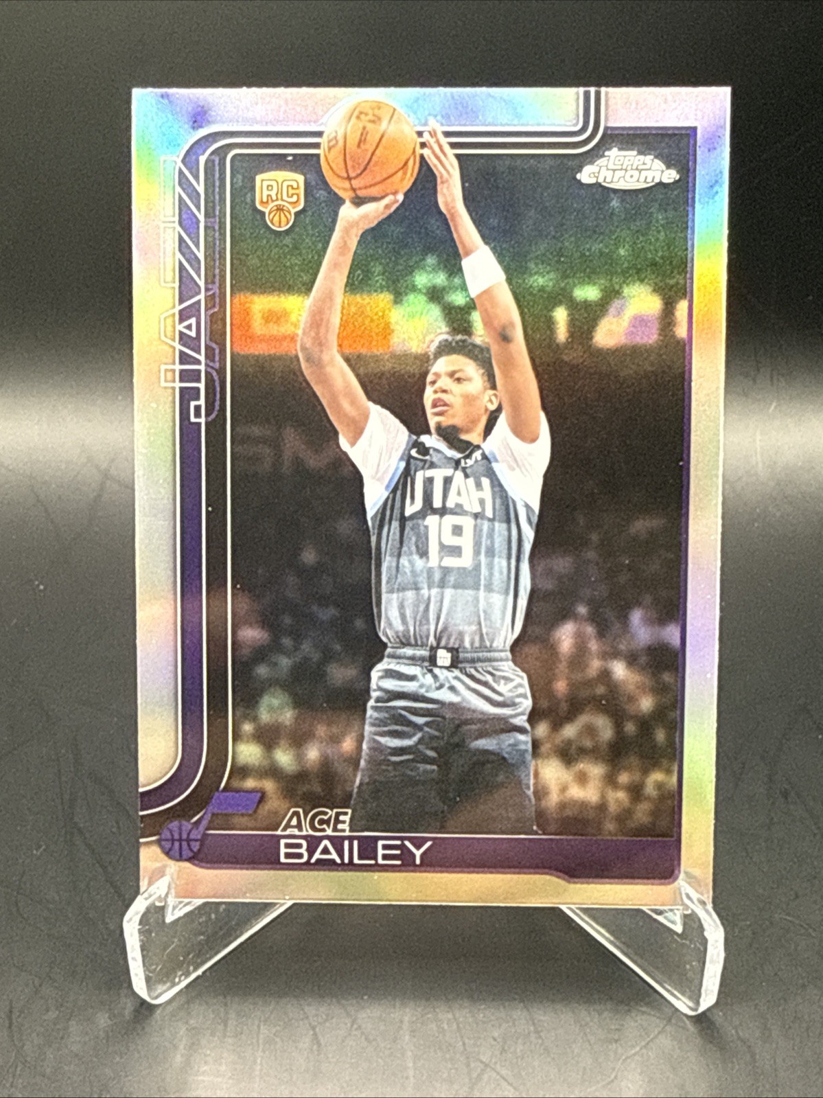 2025-26 Topps Chrome Update - Ace Bailey #155 Refractor (RC) Utah Jazz