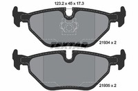 Textar Bremsbelagsatz, Scheibenbremse Hinterachse U.A. FüR Alpina, Bmw, MG