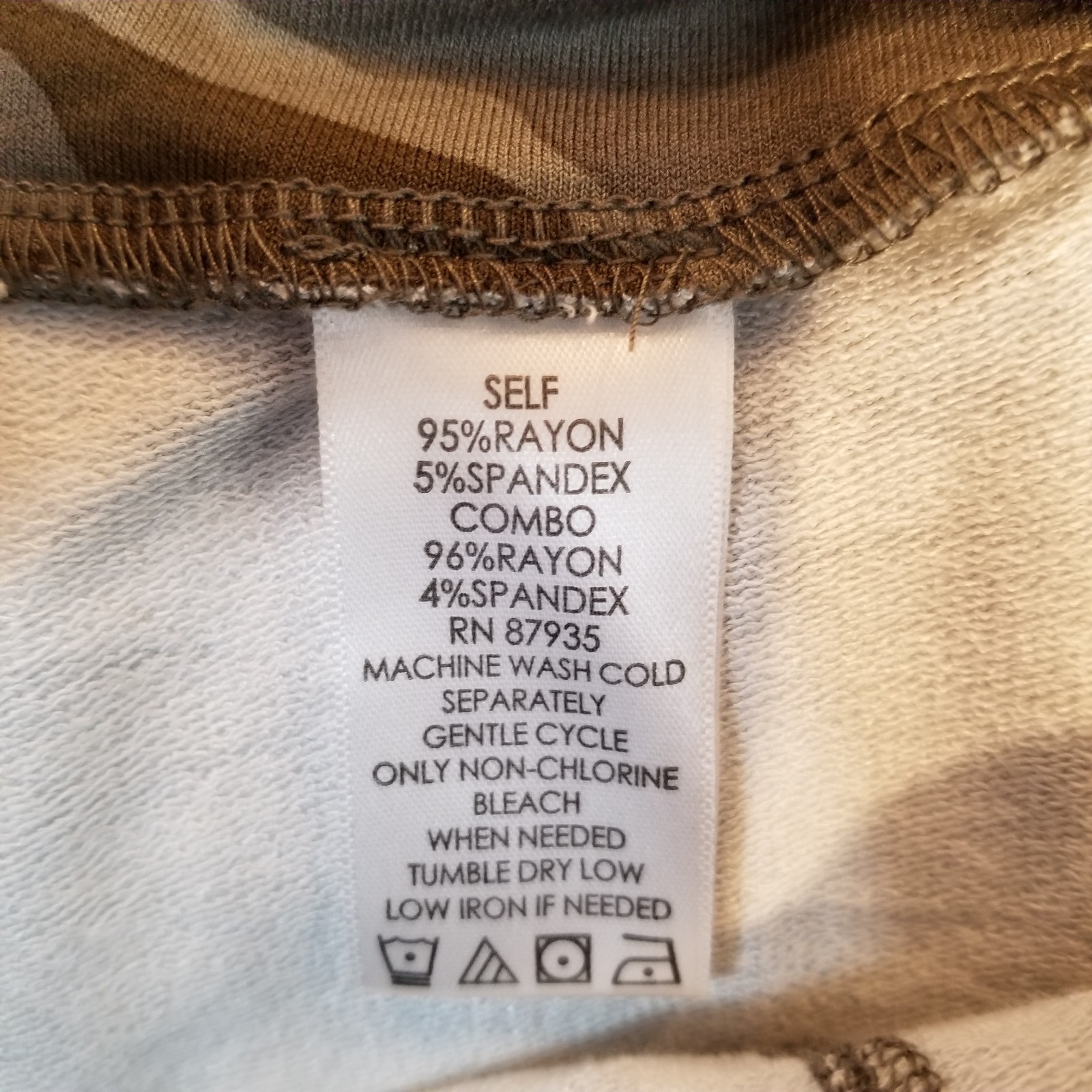 Logo Lounge Lori Goldstein Pants Womens Large Camo Green Capri Jogger Loungewear