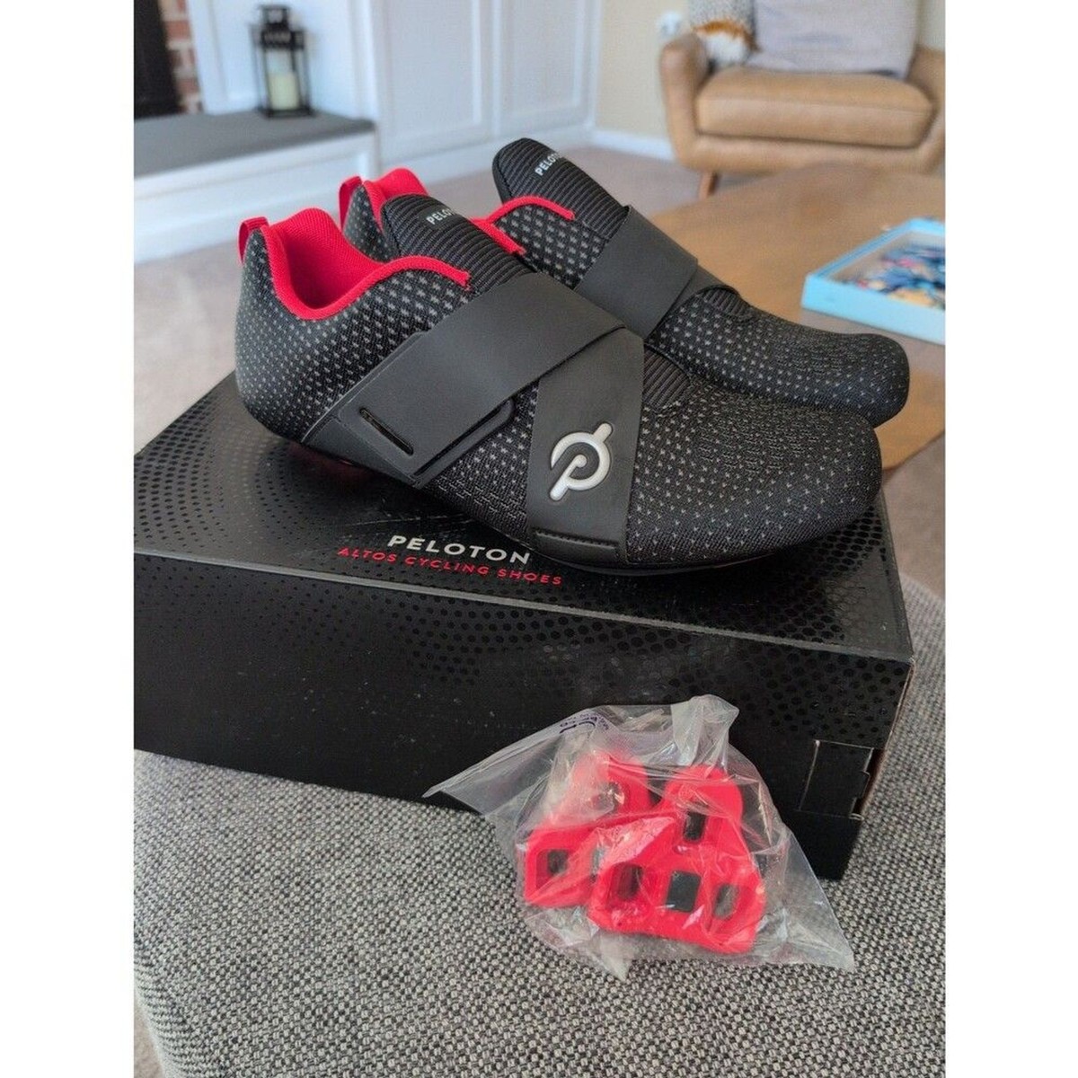 Brand New Peloton Altos Cycling shoes with look delta cleats and box US men\'s 11 Brand new Peloton Altos cycling shoes with look delta cleats  main image 3
