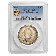 1949 Booker T. Washington Half Dollar MS-67 PCGS