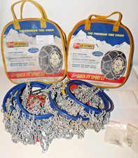 2324-s Les Schwab Quick Fit Sport Light Trucksuv Tire Chains 2 Pairs - Used