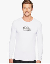UPC 889351662651 product image for Quiksilver Men's Standard Solid Long Sleeve Rashguard Swim Shirt UPF 50+ Sz XL | upcitemdb.com